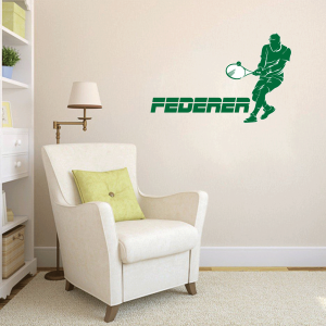 Tennis Player Custom Name Wall Decal Vinyl Sticker