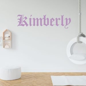 Diploma Font Custom Name Wall Decal Vinyl Sticker