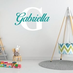 Birds Font Custom Name & Initial Wall Decal Vinyl Sticker