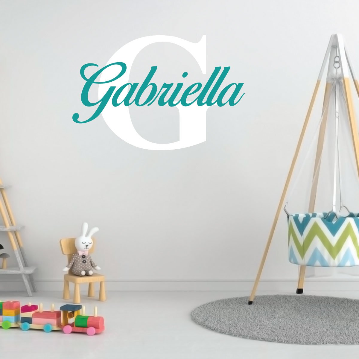 Birds Font Custom Name & Initial Wall Decal Vinyl Sticker