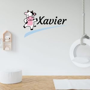 Cow Custom Name Wall Decal Vinyl Sticker