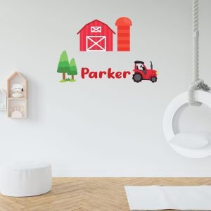 Farm Lovers Custom Name Wall Decal Vinyl Sticker