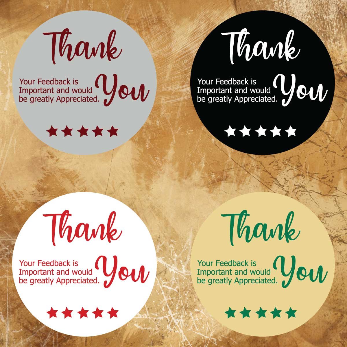 Thank you Vinyl Sticker - Image 2